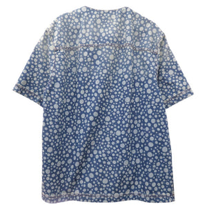 未使用品 ルイ ヴィトン 草間彌生 インフィニティドットデニムシャツ yayoi kusama サイズL RM232H YN4 HOS33W 半袖シャツ コットン インディゴ LV 0465【中古】LOUIS VUITTON