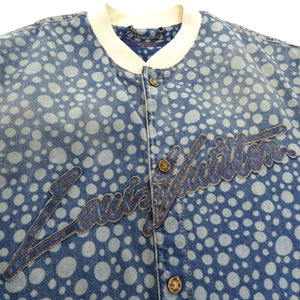 未使用品 ルイ ヴィトン 草間彌生 インフィニティドットデニムシャツ yayoi kusama サイズL RM232H YN4 HOS33W 半袖シャツ コットン インディゴ LV 0465【中古】LOUIS VUITTON