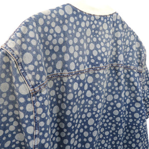 未使用品 ルイ ヴィトン 草間彌生 インフィニティドットデニムシャツ yayoi kusama サイズL RM232H YN4 HOS33W 半袖シャツ コットン インディゴ LV 0465【中古】LOUIS VUITTON