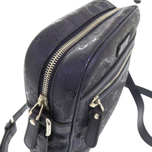 美品 グッチ GGインプリメ ショルダーバッグ クロスボディ 斜め掛け 233268 497717 PVC パープル 0470【中古】GUCCI