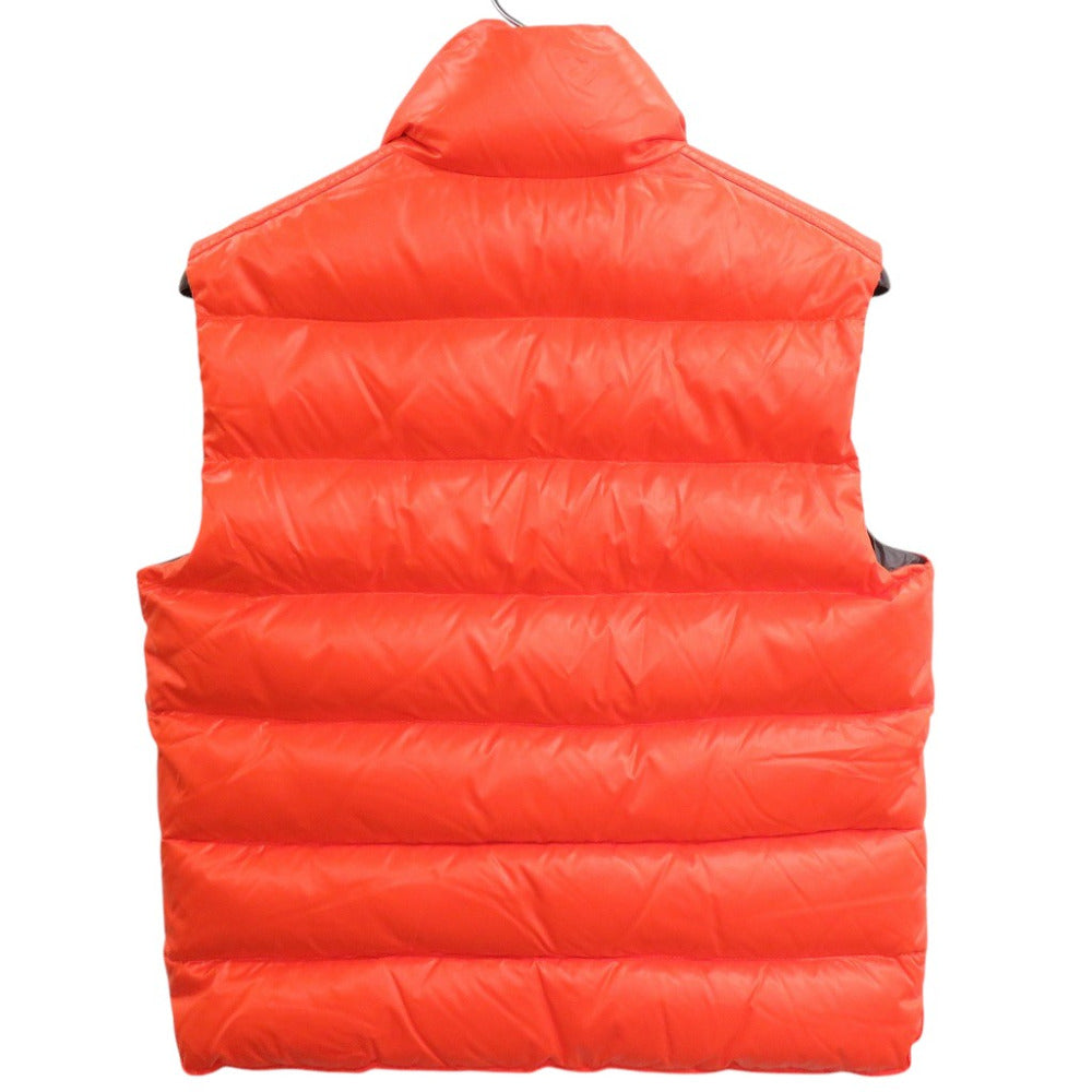 美品 モンクレール TIB GILET 120914335005 ダウン フェザー サイズ1 オレンジ ダウンベスト 0482【中古】MONCLER メンズ