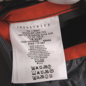 美品 モンクレール TIB GILET 120914335005 ダウン フェザー サイズ1 オレンジ ダウンベスト 0482【中古】MONCLER メンズ