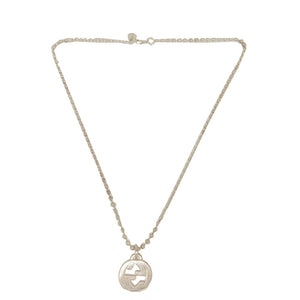 美品 グッチ インターロッキングG ボールチェーン シルバー925 シルバー ネックレス 0495【中古】GUCCI