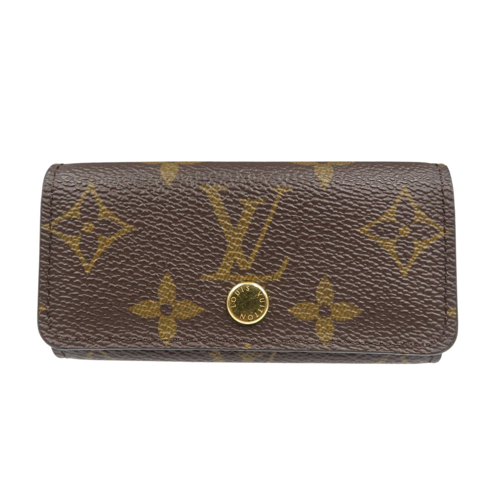 ルイヴィトン ミュルティクレ4 モノグラム M69517 4連 ICチップ ブラウン キーケース LV 0517【中古】LOUIS VUITTON