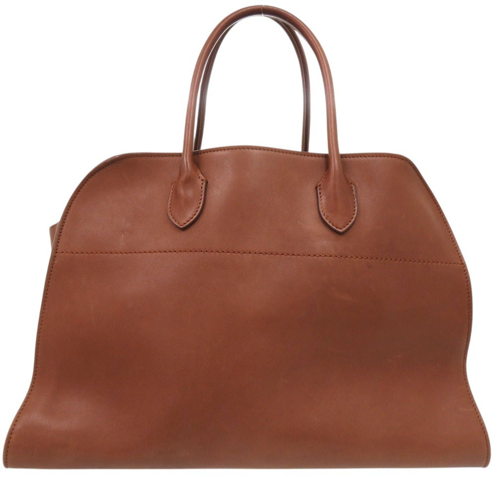 ザ ロウ ソフト マルゴー 15 ブラウン W1255 ハンドバッグ レザー ブラウン 0518【中古】THE ROW