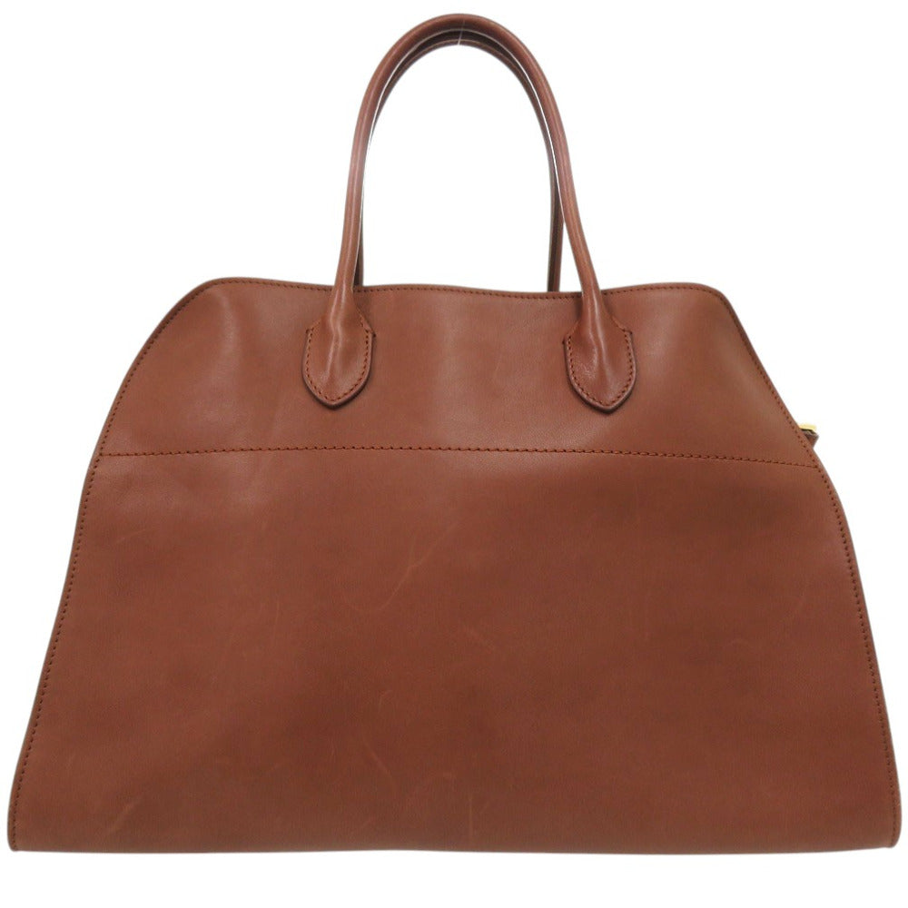 ザ ロウ ソフト マルゴー 15 ブラウン W1255 ハンドバッグ レザー ブラウン 0518【中古】THE ROW