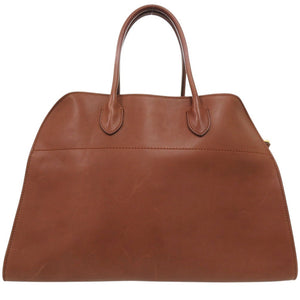 ザ ロウ ソフト マルゴー 15 ブラウン W1255 ハンドバッグ レザー ブラウン 0518【中古】THE ROW