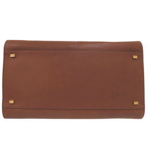 ザ ロウ ソフト マルゴー 15 ブラウン W1255 ハンドバッグ レザー ブラウン 0518【中古】THE ROW