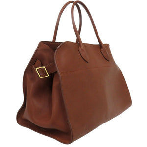 ザ ロウ ソフト マルゴー 15 ブラウン W1255 ハンドバッグ レザー ブラウン 0518【中古】THE ROW