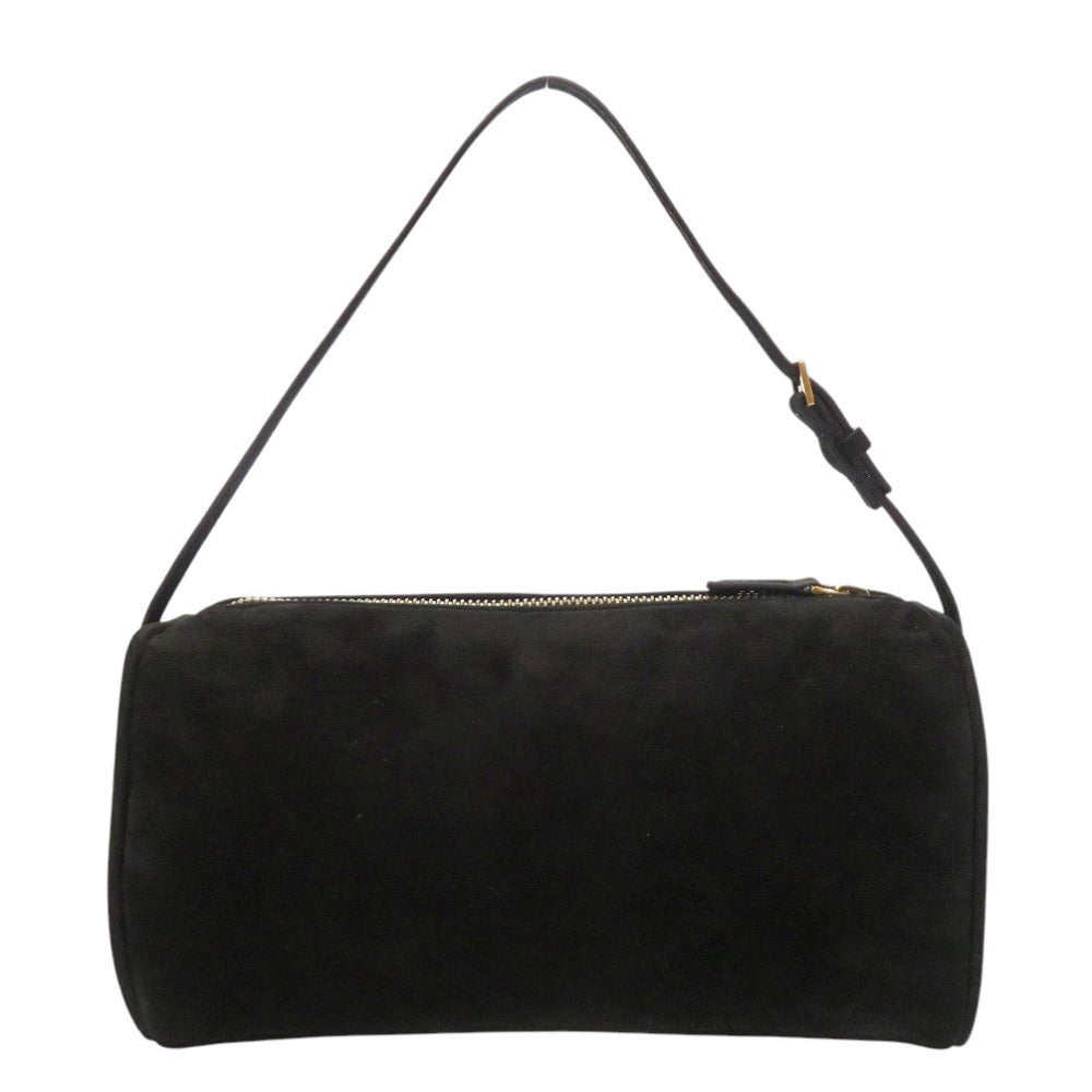 美品 ザ ロウ 90's Bag W1281 L87 ヌバック トップハンドル ハンドバッグ ブラック 黒 0523【中古】THE ROW