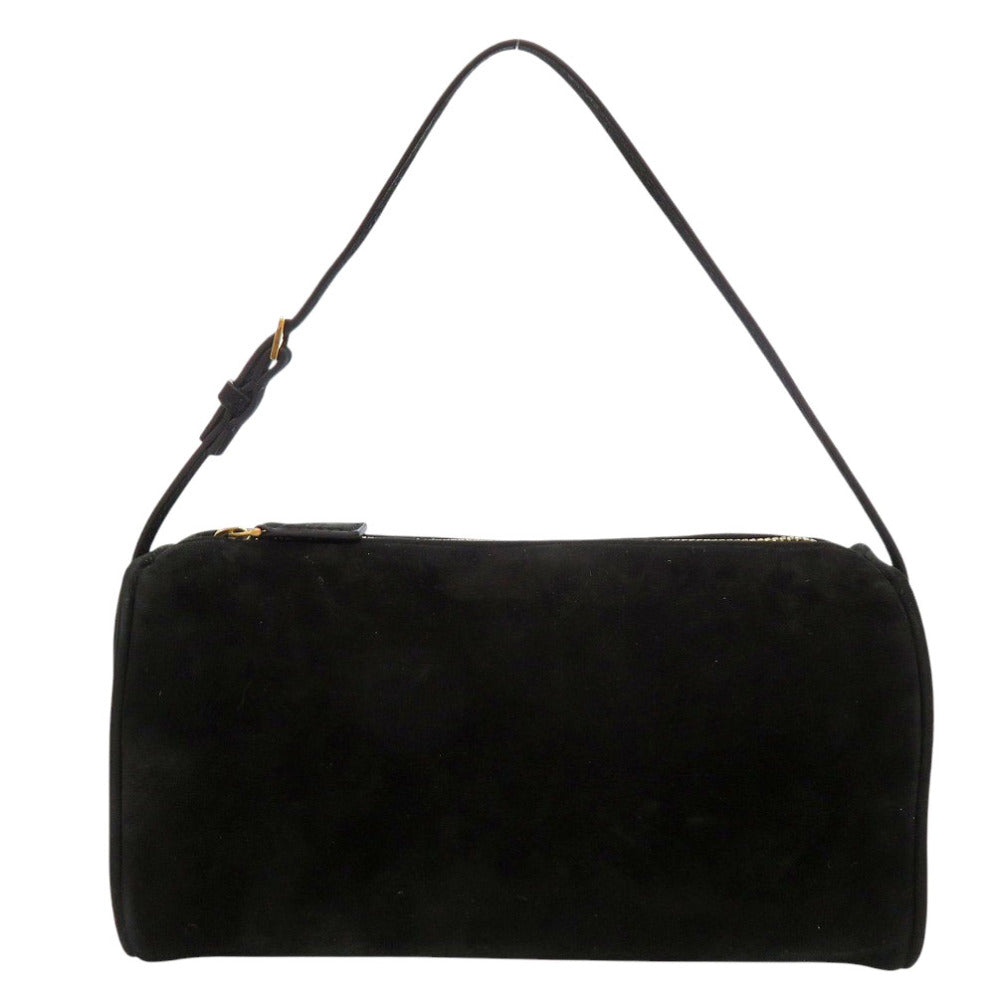 美品 ザ ロウ 90's Bag W1281 L87 ヌバック トップハンドル ハンドバッグ ブラック 黒 0523【中古】THE ROW