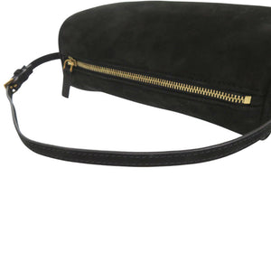 美品 ザ ロウ 90's Bag W1281 L87 ヌバック トップハンドル ハンドバッグ ブラック 黒 0523【中古】THE ROW