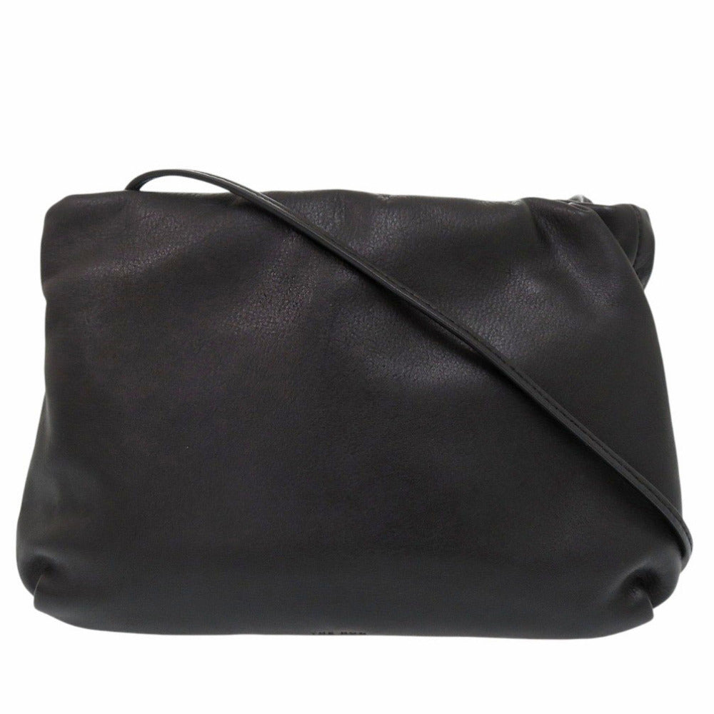 美品 ザ ロウ Bourse Clutch ブルス W1280L97BLPL カーフスキンレザー ブラック 2way クラッチバッグ 黒 0532【中古】THE ROW
