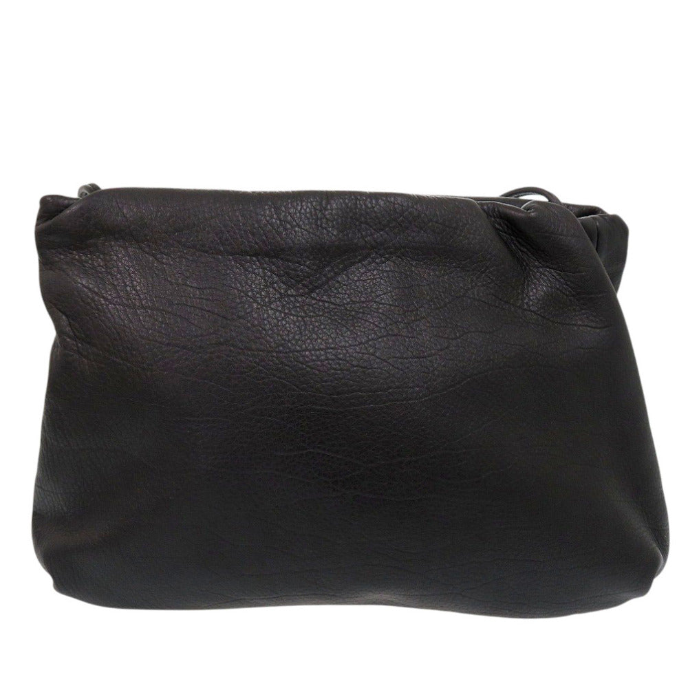 美品 ザ ロウ Bourse Clutch ブルス W1280L97BLPL カーフスキンレザー ブラック 2way クラッチバッグ 黒 0532【中古】THE ROW