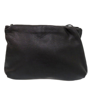 美品 ザ ロウ Bourse Clutch ブルス W1280L97BLPL カーフスキンレザー ブラック 2way クラッチバッグ 黒 0532【中古】THE ROW