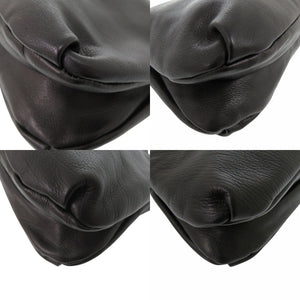 美品 ザ ロウ Bourse Clutch ブルス W1280L97BLPL カーフスキンレザー ブラック 2way クラッチバッグ 黒 0532【中古】THE ROW