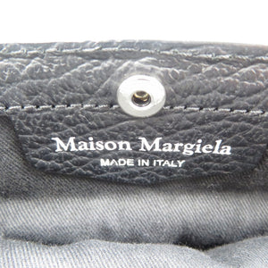 美品 メゾンマルジェラ 5AC S56WG0081 レザー キャンバス シルバー金具 ブラック 黒 2WAY ハンドバッグ ショルダーバッグ 0533【中古】Maison Margiela