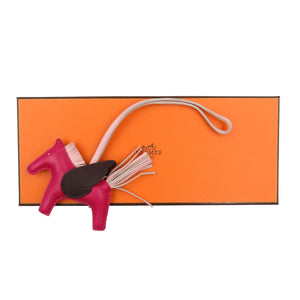 美品 エルメス ロデオペガサスPM アニョーミロ ローズメキシコ ローズサクラ ルージュセリエ Z刻印 バッグチャーム【中古】HERMES