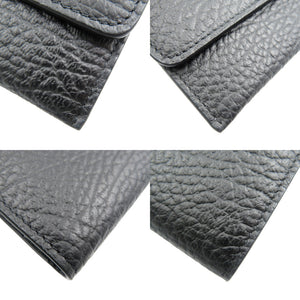未使用 メゾンマルジェラ 4ステッチ SA3TT0003 レザー シルバー金具 ブラック 黒 長財布 0053【中古】Maison Margiela