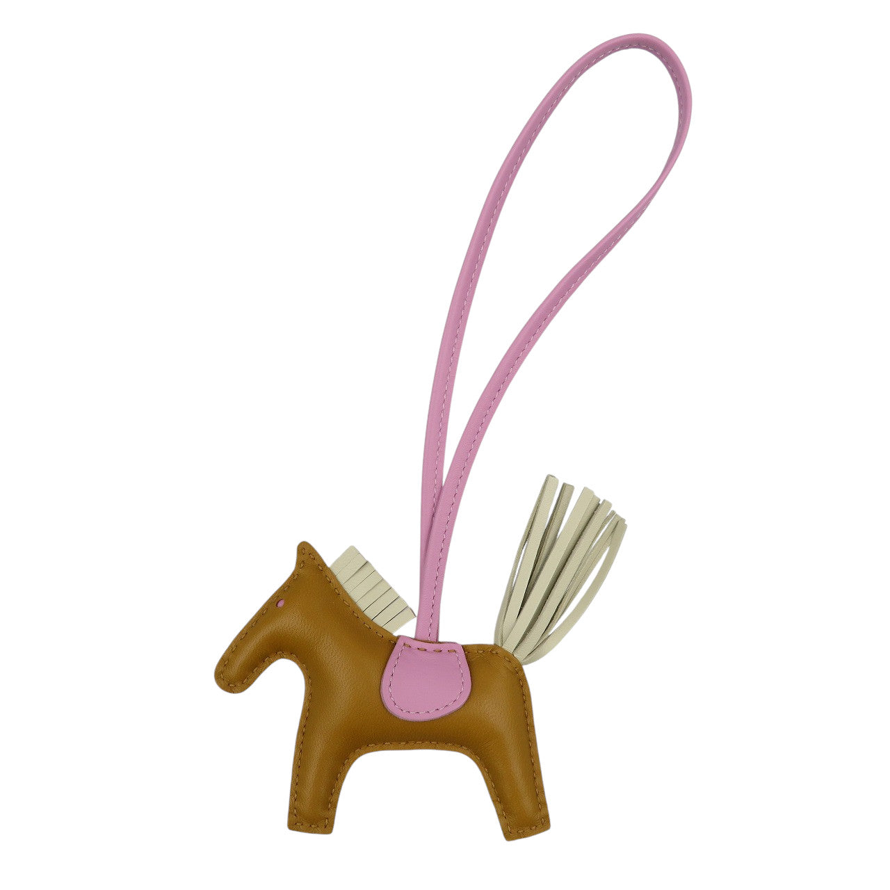 未使用 エルメス ロデオPM アニョーミロ セサミ クレ モーヴシルベストル U刻印 2022年製 バッグチャーム 0557【中古】HERMES