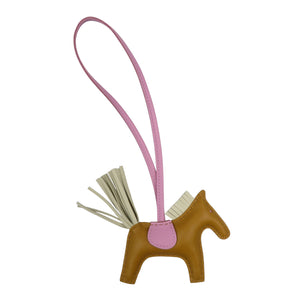 未使用 エルメス ロデオPM アニョーミロ セサミ クレ モーヴシルベストル U刻印 2022年製 バッグチャーム 0557【中古】HERMES