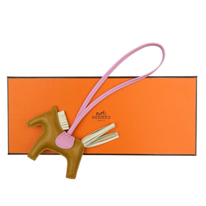 未使用 エルメス ロデオPM アニョーミロ セサミ クレ モーヴシルベストル U刻印 2022年製 バッグチャーム 0557【中古】HERMES