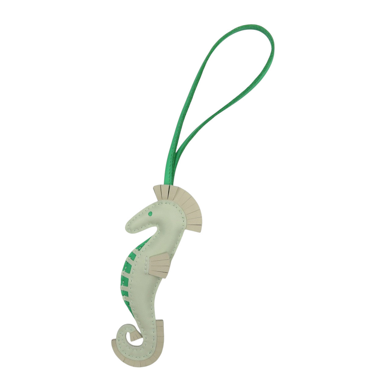 未使用 エルメス イポ タツノオトシゴ アニョーミロ ヴェールフィズ ヴェールコミック クレ バッグチャーム 0558【中古】HERMES