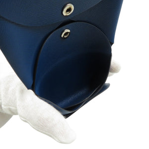 未使用 エルメス  カルヴィデュオ ヴォーマダム シルバー金具 ディープブルー 青 W刻印 コインケース 0559【中古】HERMES