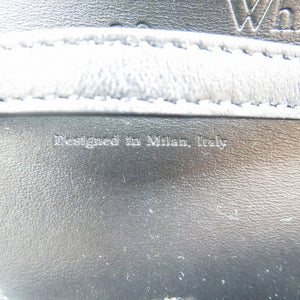 新品同様 オフホワイト レザー シルバー金具 ブラック 黒 ショルダーバッグ 0575【中古】Off-White