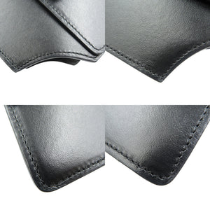 新品同様 オフホワイト レザー シルバー金具 ブラック 黒 ショルダーバッグ 0575【中古】Off-White