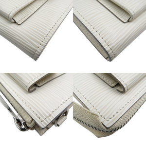 新品同様 ルイヴィトン ポルトフォイユ アストリッド M6659J エピレザー シルバー金具 イヴォワール ホワイト 長財布 0576【中古】LOUIS VUITTON