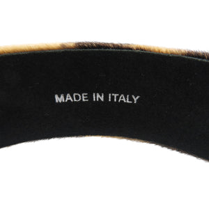 新品同様 サルヴァトーレフェラガモ ヴァラリボン ハラコ レオパード カチューシャ 0608【中古】Salvatore Ferragamo