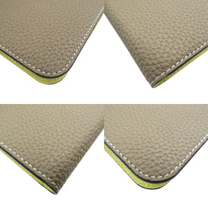 未使用 ボナベンチュラ BODT14P iPhone 14 Pro レザー エトープ イエロー ダイアリーケース 0610【中古】BONAVENTURA