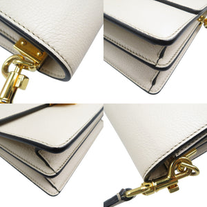 美品 ドルチェアンドガッバーナ レザー ゴールド金具 ベージュ セミショルダー ワンショルダーバッグ 0613【中古】DOLCE&GABBANA