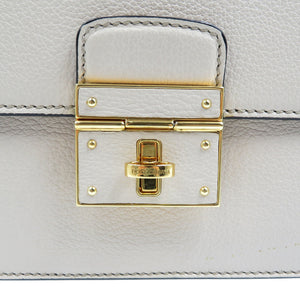 美品 ドルチェアンドガッバーナ レザー ゴールド金具 ベージュ セミショルダー ワンショルダーバッグ 0613【中古】DOLCE&GABBANA