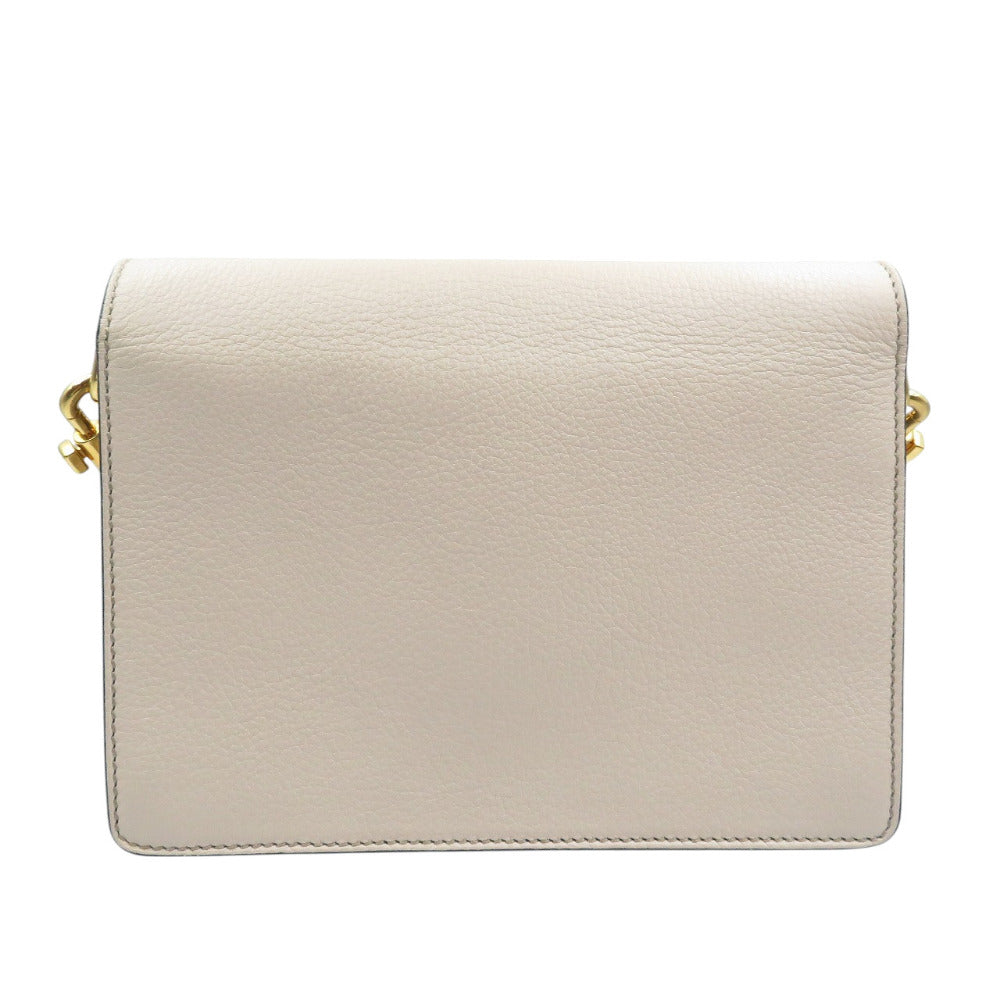 美品 ドルチェアンドガッバーナ レザー ゴールド金具 ベージュ セミショルダー ワンショルダーバッグ 0613【中古】DOLCE&GABBANA