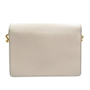 美品 ドルチェアンドガッバーナ レザー ゴールド金具 ベージュ セミショルダー ワンショルダーバッグ 0613【中古】DOLCE&GABBANA