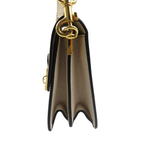 美品 ドルチェアンドガッバーナ レザー ゴールド金具 ベージュ セミショルダー ワンショルダーバッグ 0613【中古】DOLCE&GABBANA