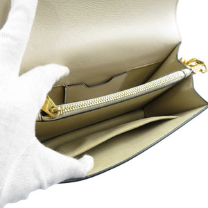 美品 ドルチェアンドガッバーナ レザー ゴールド金具 ベージュ セミショルダー ワンショルダーバッグ 0613【中古】DOLCE&GABBANA