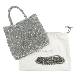 未使用 アンテプリマ スタンダード ミニアトゥーラ PB21F12045 ワイヤー PVC シルバー金具 シルバー 2WAY ハンドバッグ ショルダーバッグ 0627【中古】ANTEPRIMA