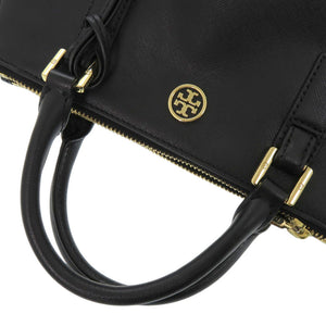 美品 トリーバーチ 2WAY ロビンソン マイクロジップトート レザー ゴールド金具 ブラック 黒 ハンドバッグ 0630【中古】Tory Burch
