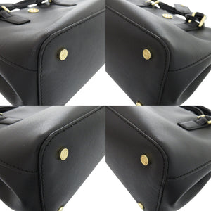 美品 トリーバーチ 2WAY ロビンソン マイクロジップトート レザー ゴールド金具 ブラック 黒 ハンドバッグ 0630【中古】Tory Burch