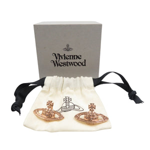 未使用 ヴィヴィアンウエストウッド オーブ メタル ピンクゴールド ピアス 0649【中古】Vivienne Westwood