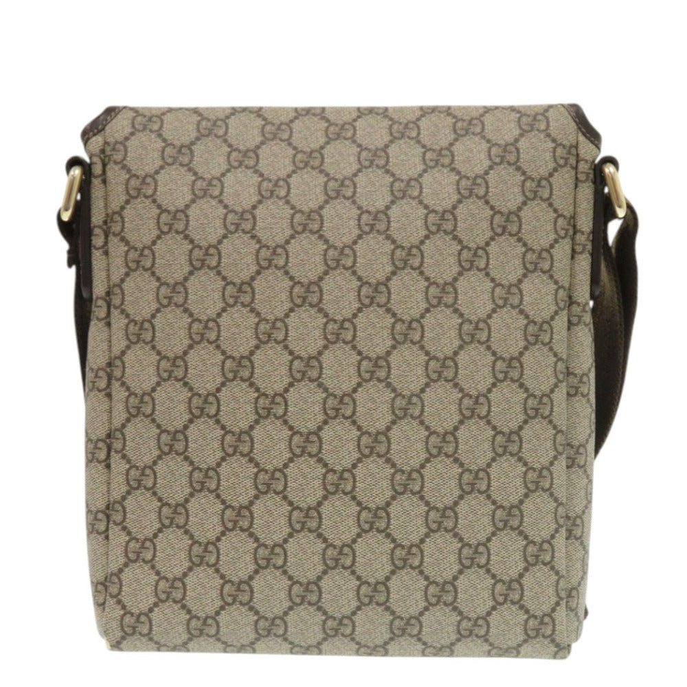 グッチ 223666 GGスプリーム ブラウン ショルダーバッグ 0655【中古】GUCCI