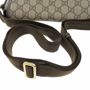 グッチ 223666 GGスプリーム ブラウン ショルダーバッグ 0655【中古】GUCCI