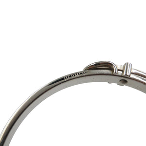 エルメス ベルトモチーフ メタル シルバー ブラック バングル 0659【中古】HERMES