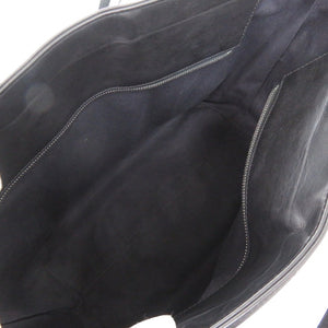 美品 バリー レザー ブラック ストライプ トートバッグ 黒 0663【中古】BALLY メンズ