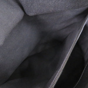 美品 バリー レザー ブラック ストライプ トートバッグ 黒 0663【中古】BALLY メンズ