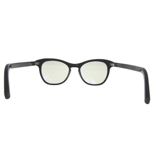 美品 イヴ サンローラン フルリム ラウンド サングラス 伊達メガネ アイウェア SL356 アセテート ブラック 0667【中古】YVES SAINT LAURENT