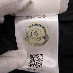 美品 モンクレール RYAN GIUBBOTTO フード付きダウン B20914139285 ナイロン 牛革 サイズ3 グレー ダウンブルゾン 0731【中古】MONCLER メンズ